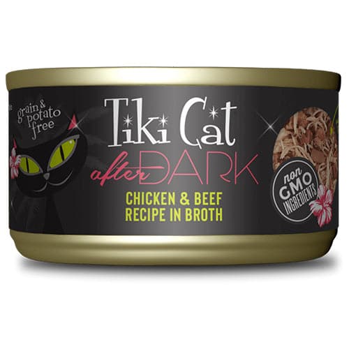 Tiki Cat After Dark Chicken & Beef Wet Cat Food, 2.8 oz Can