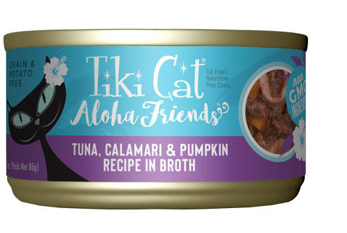 Tiki Cat Aloha Friends Tuna, Calamari & Pumpkin Wet Cat Food - 3oz Can