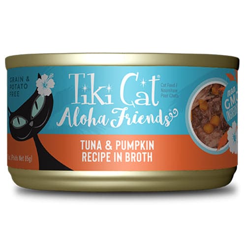 Tiki Cat Aloha Friends Wet Cat Food, Tuna & Pumpkin, 3oz Can