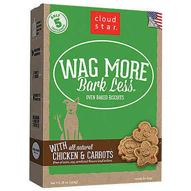 Cloud Star Wag More Bark Less Crunchy Peanut Butter Dog Treats, Oven Baked, 16 oz