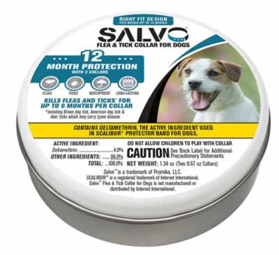 Durvet Salvo Flea and Tick Collar for Small Dogs - 6 Month Protection