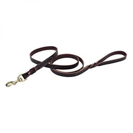 coastal pet products circle t leather twist dog leash wit...