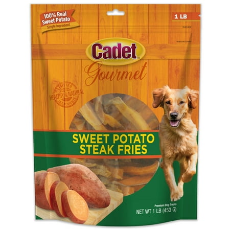 Cadet Gourmet Sweet Potato Steak Fries Dog Treats, 1 lb