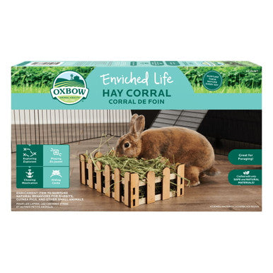 Oxbow Enriched Life Hay Corral Small Animal Feeder