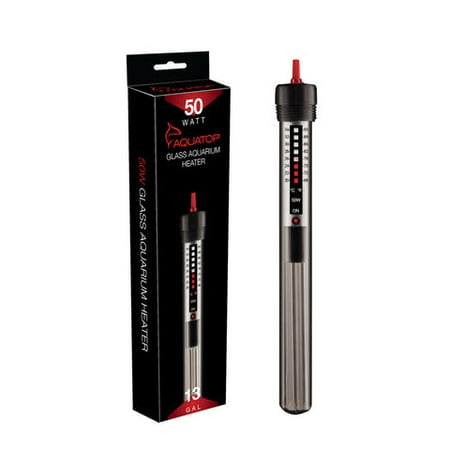 Aquatop 50W Submersible Glass Aquarium Heater - Up to 13 Gallons