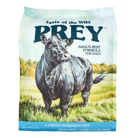 Taste of the Wild Prey Angus Beef Dog Food - Limited Ingredient, Grain-Free, 25 lb Bag