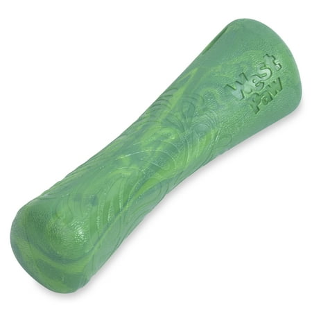 West Paw Seaflex Drifty Dog Toy - Small, Emerald Green - Durable & Eco-Friendly Chew Toy for Moderate Chewers