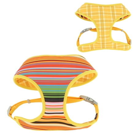 Sublime Reversible Dog Harness  Sublime Stripe with Gold ...