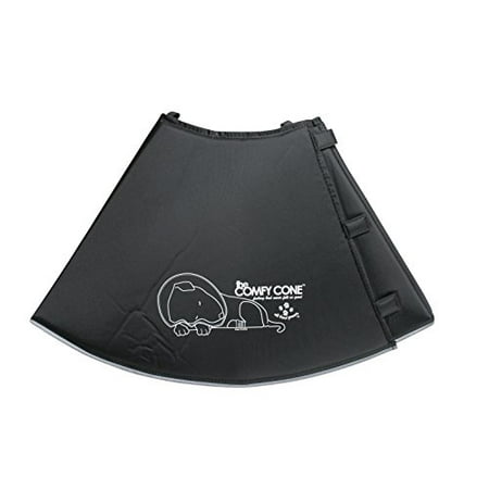 All Four Paws The Comfy Cone E-Collar for Dogs & Cats, Black, XX-Large - Soft Pet Recovery Collar