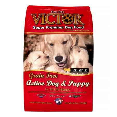 VICTOR Grain-Free Active Dog & Puppy Food - 30 lb Bag - High Protein, All Life Stages