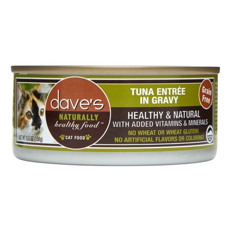 Dave's Naturally Healthy Tuna Entre In Gravy For Cats, 5....