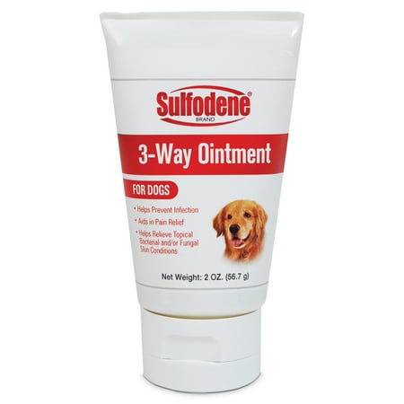 Sulfodene 3-Way Ointment for Dogs, 2 oz - Wound Care, Hot Spots, and Minor Skin Irritations