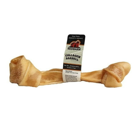 Redbarn Collagen Barbell Dog Treat - Single All-Beef Chew, Supports Healthy Joints