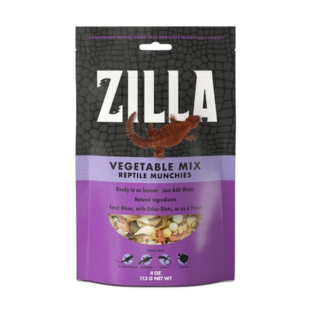Zilla Reptile Munchies Vegetable Mix - 4 oz Reptile Food
