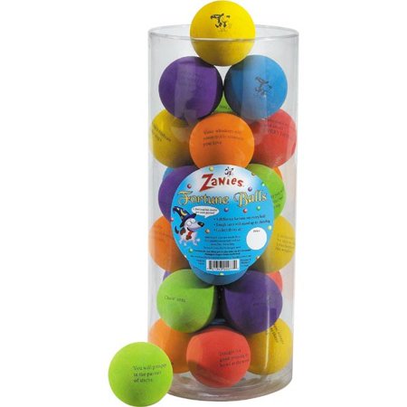 Zanies ZW13134 Fortune Balls Canister 24Pc Asst