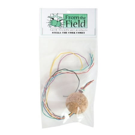 From the Field Stella Cork Comet Cat Toy - Natural Cork Ball with Hemp Twines