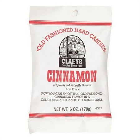 Claeys Old Fashioned Cinnamon Hard Candy - 6 oz Bag, Classic Candy