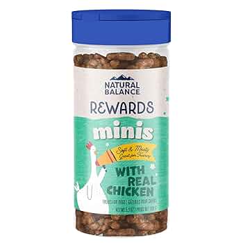 Natural Balance L.I.D. Mini Rewards Soft & Chewy Chicken Dog Treats, 5.3 oz - Limited Ingredient, Grain Free Training Treats