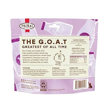 Primal Freeze-Dried Cat Treats - The G.O.A.T. Chicken & Goat Milk - 2 oz
