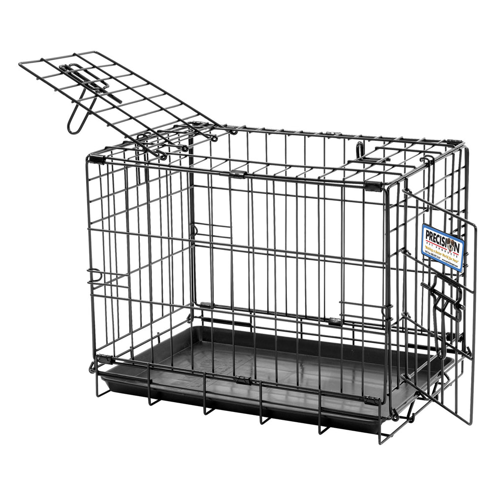 Precision Pet Black 2-Door Great Crate - 19 x 12 x 15 Inch Dog Crate