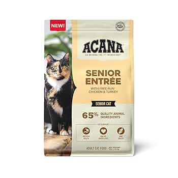 Acana Senior Entree Dry Cat Food - Chicken, Turkey & Duck - 4lb Bag