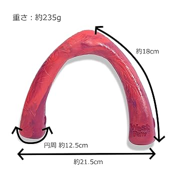 West Paw Snorkl Dog Toy - Tug & Chew Toy for Moderate Chewers, Large, Hibiscus Pink