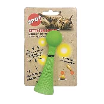 Ethical Pet SPOT Kitty Fun Boppers Cat Toy - 4 inch, Assorted Colors, Light-Up