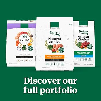 Nutro Natural Choice Senior Chicken & Brown Rice Recipe Dry Dog Food, 30 lbs