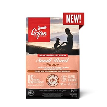 ORIJEN Small Breed Puppy Grain-Free Dry Dog Food, 4 lb Bag