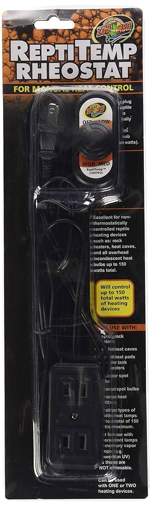 Zoo Med ReptiTemp Rheostat - 150 Watt Max - Reptile Heat Controller