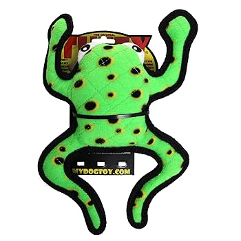 Tuffy Desert Phrog Leaping Dog Toy - Durable Plush Frog for Dogs