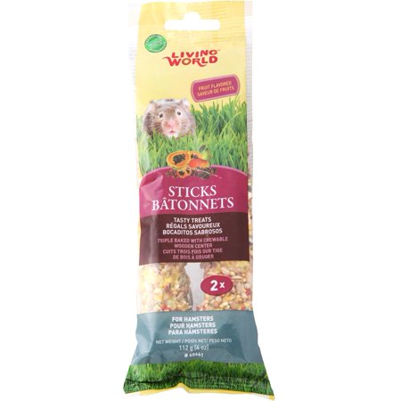 Living World Hamster Sticks  Fruit Flavor  112 g (4 oz)  ...
