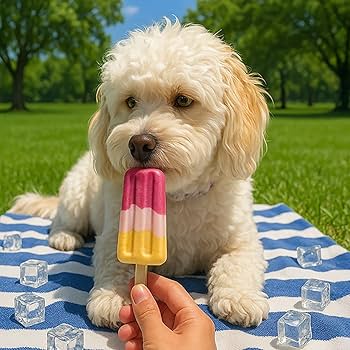 Pup Ice Rocket Lollies Strawberry Banana Dog Treats - 2 Pack - Freeze at Home
