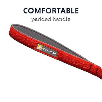 Ruffwear Front Range Leash - Red Canyon, 5 ft Dog Lead with Padded Handle
