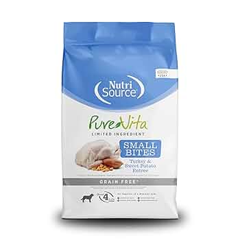 Pure Vita GF Turkey & Sweet Potato Small Bites Dog Food 12 lb