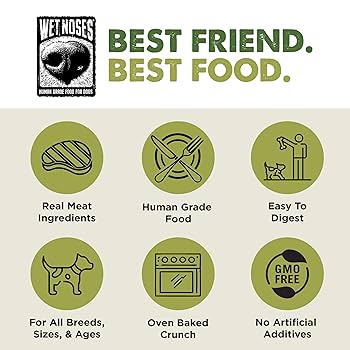Wet Noses Crunchy Meaty Mesquite Bacon Dog Treats - 14oz