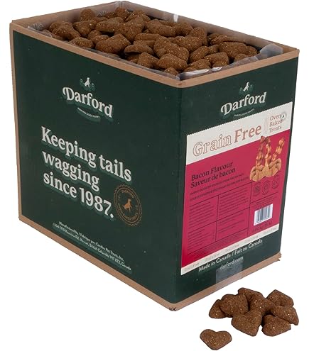 Darford Grain-Free Skin & Coat Mini Dog Treats - Salmon, Omega-3 & 6, 15 lb Bag