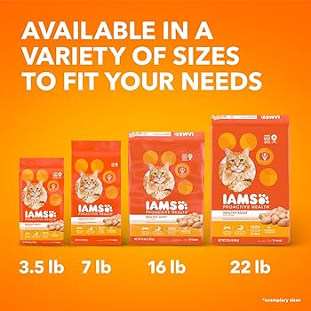 IAMS Proactive Health Chicken Adult Dry Cat Food, 7 lb Bag