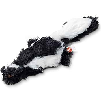 SPOT Flippin' Skinneeez Skunk Cat Toy - Interactive, Flopping, Catnip (15 inch)