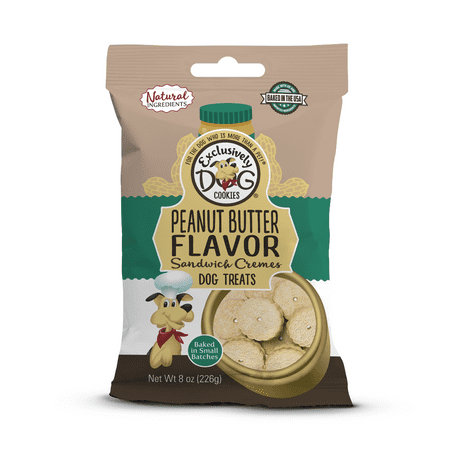 Exclusively Pet Peanut Butter Creams Dog Treats - 8 oz Sandwich Cremes