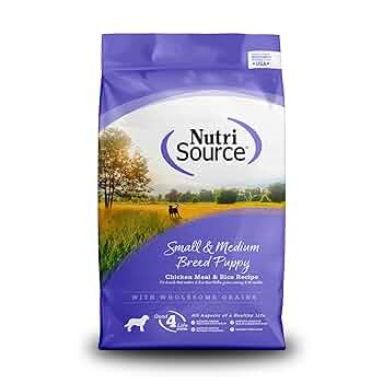 NutriSource Small & Medium Breed Puppy Chicken & Rice 12lb Dry Dog Food