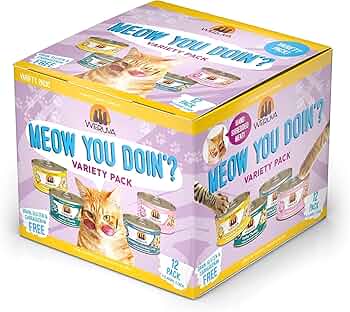 Weruva Classic Cat Food, Meow Ya Doin'! Variety Pack, 3oz Cans (12 Pack)