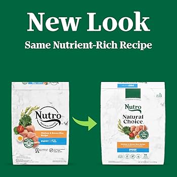 Nutro Natural Choice Puppy Food, Chicken & Brown Rice Recipe, Dry Dog Kibble, 13 lbs