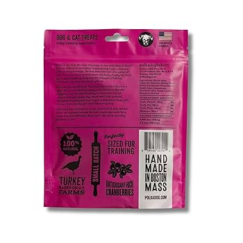 Polkadog Wonder Nuggets Turkey & Cranberry Dog Treats - Soft, Chewy, All-Natural, 10-12oz
