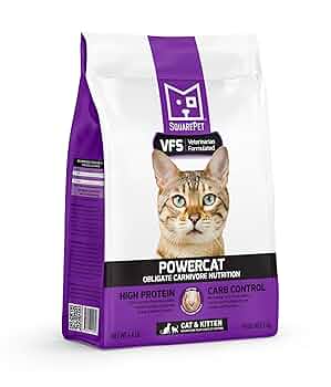 SquarePet VFS PowerCat Turkey & Chicken Dry Cat Food, 4.4 lb Bag
