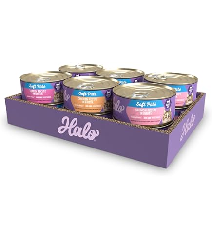 Halo Spot's Pate Grain Free Turkey and Duck Cat Food, 5.5 oz Can