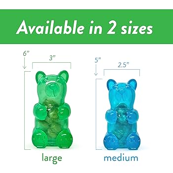 Spunky Pup Spunky Bear Treat Dispenser Dog Toy - Interactive Puzzle with Peanut Butter Treats - Large