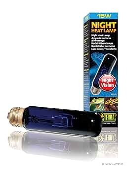 Exo Terra Night Heat Lamp 15W - Reptile Terrarium Moonlight Bulb