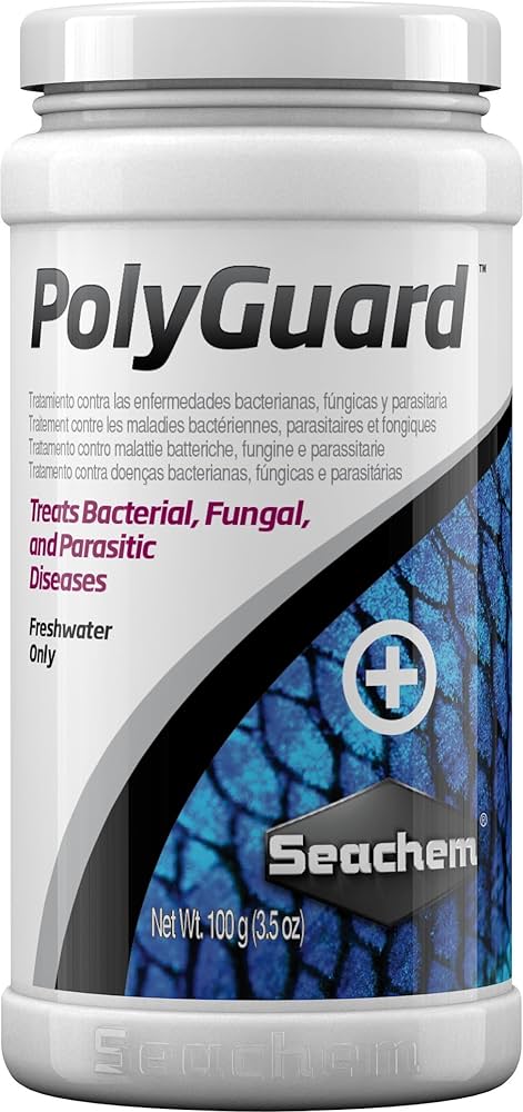 Seachem PolyGuard - Bacterial, Fungal, Parasitic Fish Medication - 100g Freshwater/Marine Aquarium Treatment