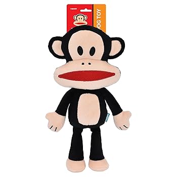Multipet Paul Frank Julius Monkey Dog Toy - 12 inch Plush Squeaky Toy